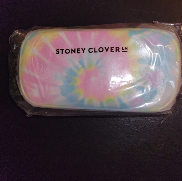 STONEY CLOVER LANE OPEN TOP MIRROR POUCH TIE DYE NWT ORGANIZER - Picture 5 of 6
